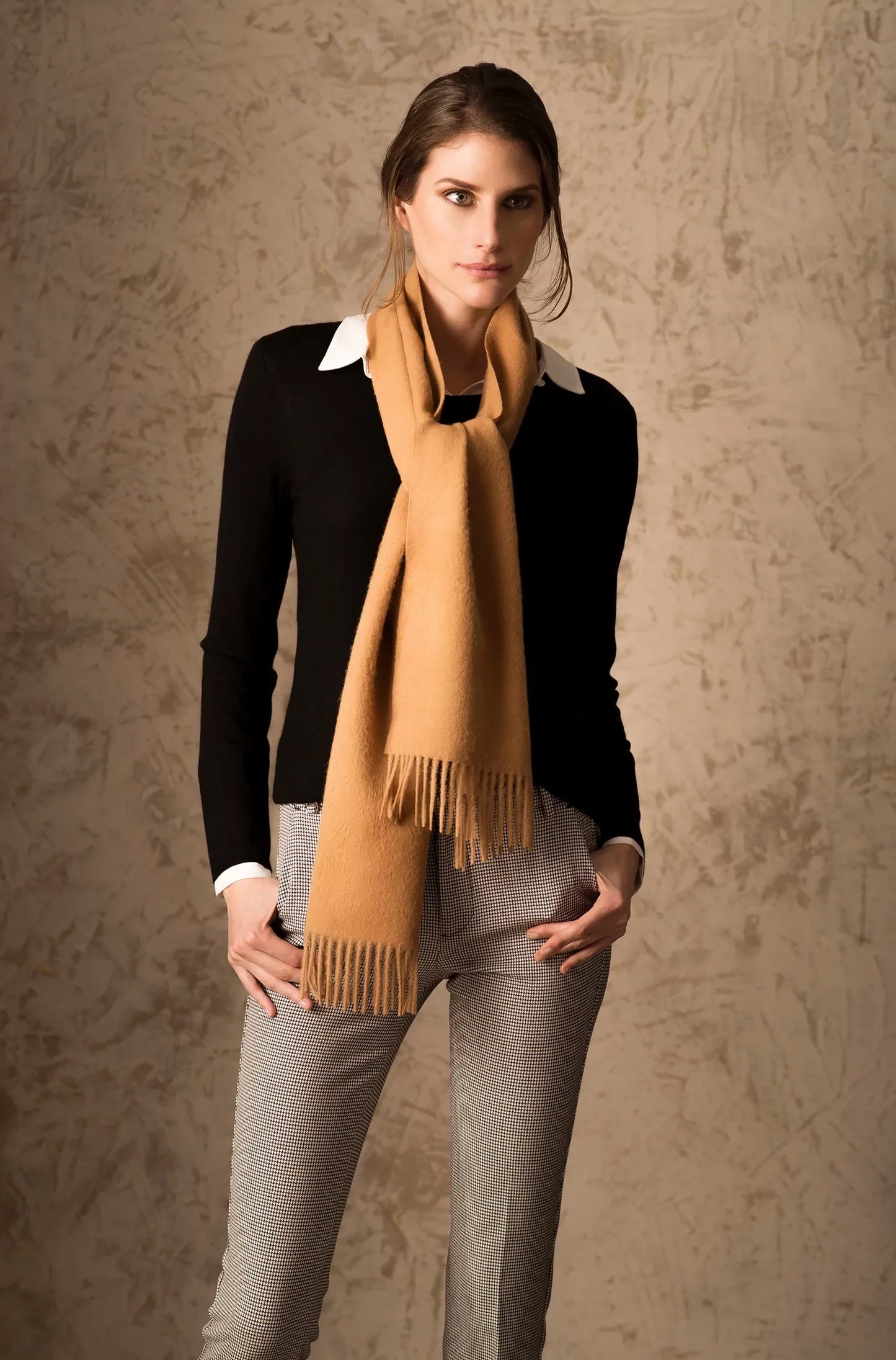 KUNA - Alpaka Webschal - Jamas – 100 % Royal‑Alpaka | Hohes Komfortniveau durch Luxusfaser Alpaka