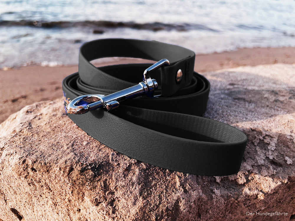 Hundeleine UM'S ECK (1,50 m) aus BioThane®/POP - Band