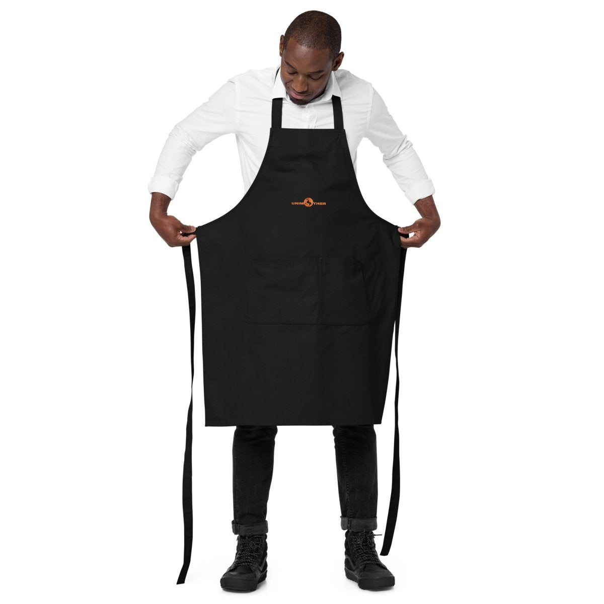 Black Unimother 100% Organic Cotton Apron - Unimother