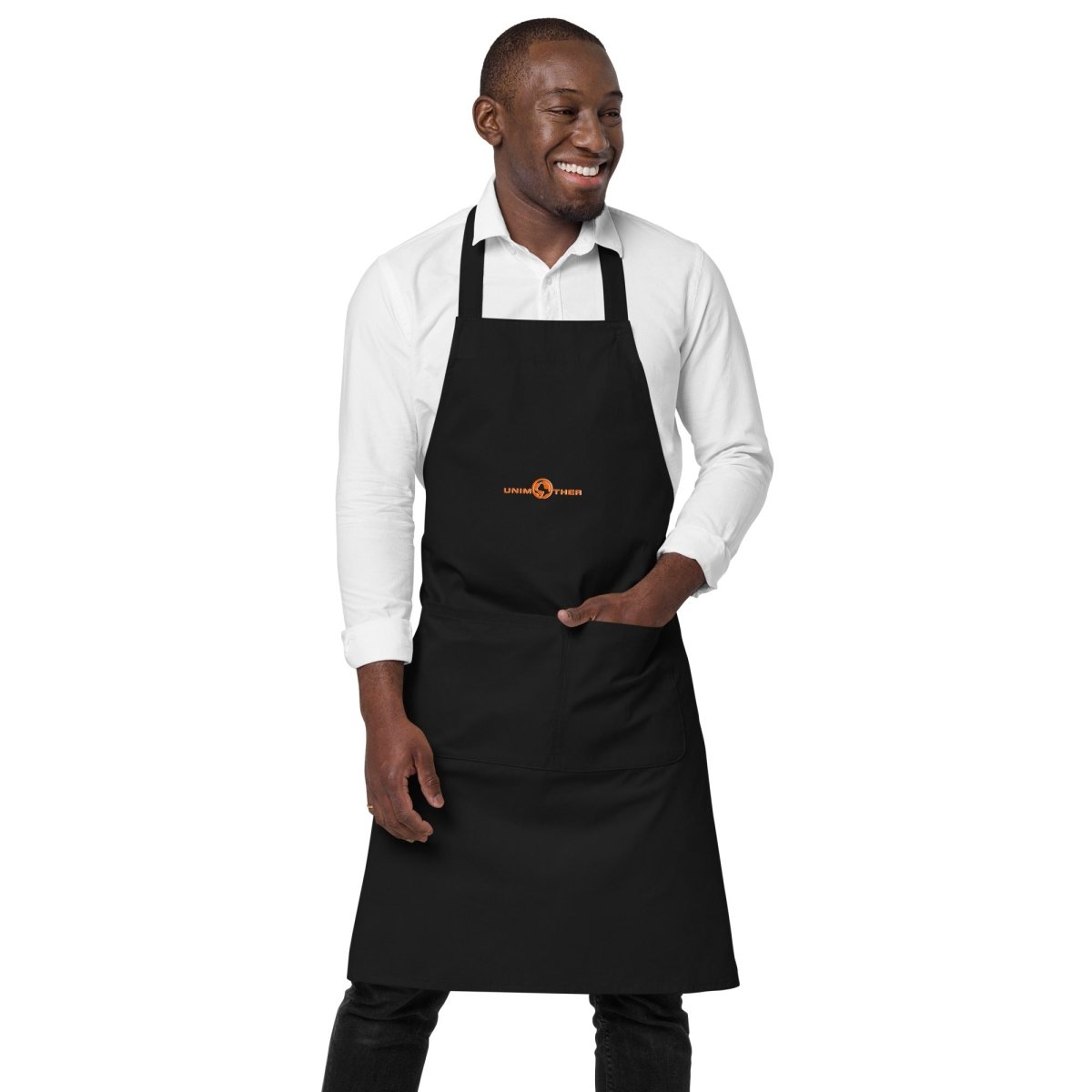 Black Unimother 100% Organic Cotton Apron - Unimother