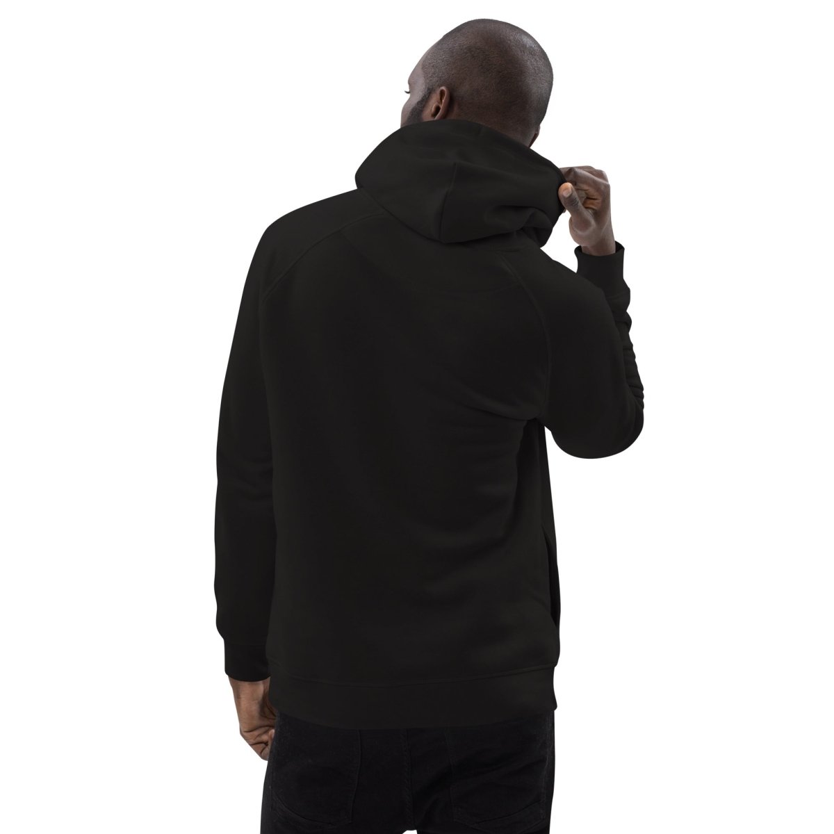 Black Unimother 85% Organic Cotton 15% Recycled Polyester Unisex Pullover Hoodie - Unimother
