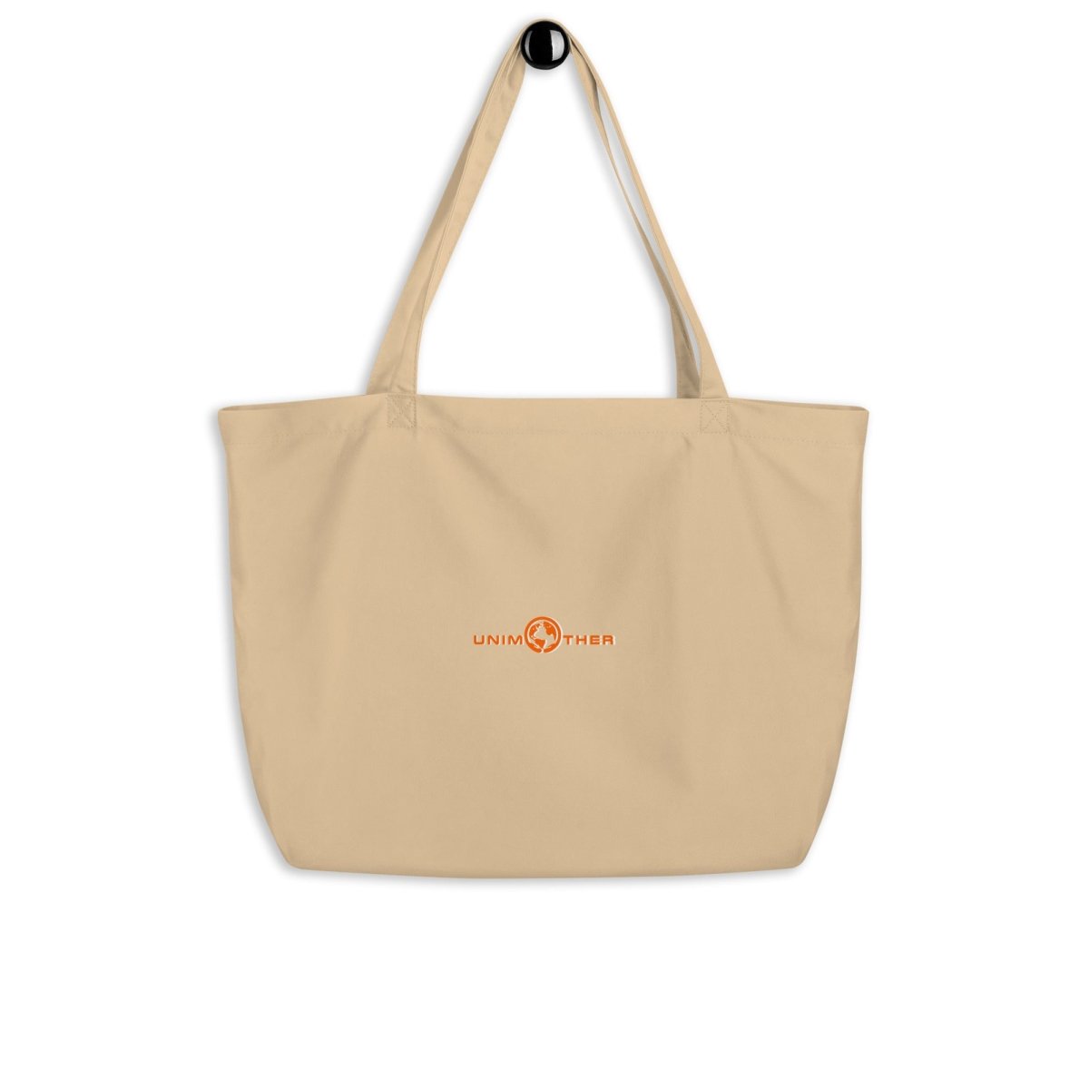 Black Unimother Large 100% Organic Cotton Tote Bag - Unimother