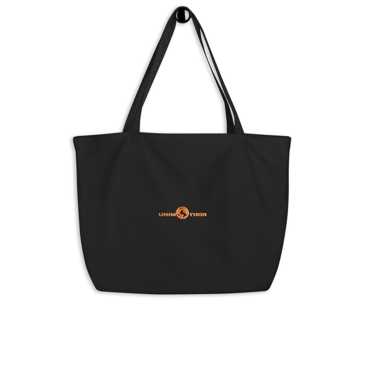 Black Unimother Large 100% Organic Cotton Tote Bag - Unimother